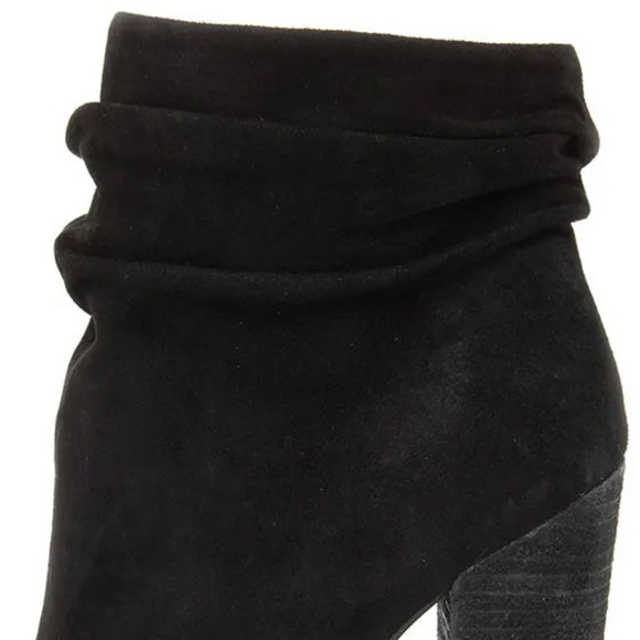 Kristin Cavallari Chinese Laundry Laurel Black Suede Peep Toe Booties. Size 6.5. - Picture 6 of 10